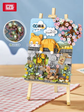 Load image into Gallery viewer, LOZ mini Blocks Kids Building Toys Drawing Painting Girls Gift Boy Cat Bricks Puzzle Home Decor 1386 1387
