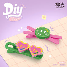 Load image into Gallery viewer, LOZ mini Blocks Kids Building Toys DIY HairClip Bricks Cute Headwear Bobby Pin Girls Gift 7101-7112 7113-7124