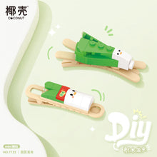 Load image into Gallery viewer, LOZ mini Blocks Kids Building Toys DIY HairClip Bricks Cute Headwear Bobby Pin Girls Gift 7101-7112 7113-7124