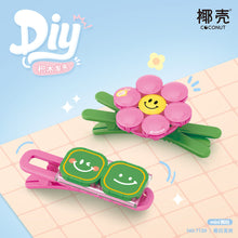 Load image into Gallery viewer, LOZ mini Blocks Kids Building Toys DIY HairClip Bricks Cute Headwear Bobby Pin Girls Gift 7101-7112 7113-7124