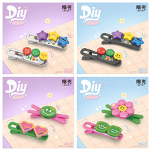 Load image into Gallery viewer, LOZ mini Blocks Kids Building Toys DIY HairClip Bricks Cute Headwear Bobby Pin Girls Gift 7101-7112 7113-7124