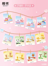 Load image into Gallery viewer, LOZ mini Blocks Kids Building Toys DIY HairClip Bricks Cute Headwear Bobby Pin Girls Gift 7101-7112 7113-7124