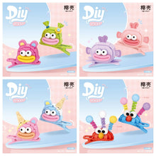 Load image into Gallery viewer, LOZ mini Blocks Kids Building Toys DIY HairClip Bricks Cute Headwear Bobby Pin Girls Gift 7101-7112 7113-7124