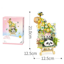 Load image into Gallery viewer, LOZ mini Blocks Kids Building Toys Drawing Painting Girls Gift Panda Bricks Puzzle With Lighting Home Decor 1301 1302