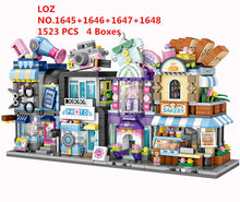 Load image into Gallery viewer, 4pcs/set LOZ mini Street Blocks Kids Building Toys Girls Boys Puzzle Teens Gift