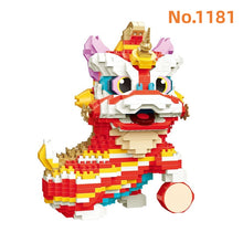 Load image into Gallery viewer, YG Mini Blocks Kids Building Toys New Year Gift Puzzle Chinese Style Dancing Lion Home Decor P1181 1182 1183 1188