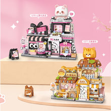 Load image into Gallery viewer, LOZ mini Blocks Kids Building Bricks Boys Toys Puzzle Girls Gift Cat Gift Shop Coffee Bar 1377 1378