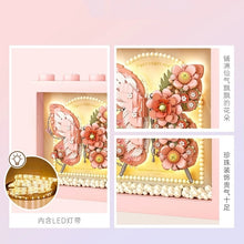Load image into Gallery viewer, LOZ mini Blocks Kids Building Toys DIY Bricks Butterfly with Lighting Decorative Painting Puzzle Girls Women Gift Home Decor 1960 1961