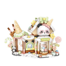 Load image into Gallery viewer, LOZ mini Blocks Kids Building Toys Puzzle Panda Ice-cream House With Lighting Bricks Girls Gift Home Decor 1380