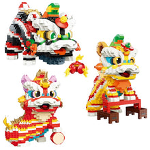Load image into Gallery viewer, YG Mini Blocks Kids Building Toys New Year Gift Puzzle Chinese Style Dancing Lion Home Decor P1181 1182 1183 1188