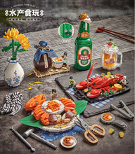Load image into Gallery viewer, LOZ mini Blocks Kids Building Bricks Toys Chinese Food Hairy Crabs Lobster Puzzle Home Decor Gift 1945 1946