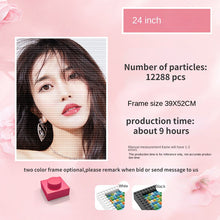 Load image into Gallery viewer, Pixel Art Custom Photo Personal Portrait Pets Kids Mosaic Painting Building Blocks Diamond Facile Unique Gift Ideas for Birthday