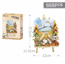 Load image into Gallery viewer, LOZ mini Blocks Kids Building Toys Puzzle Panda Bricks Drawing with Lighting Girls Gift Home Decor 7203 7204 7205 7206