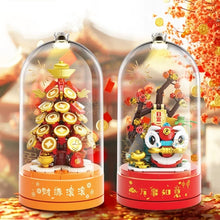 Load image into Gallery viewer, JAKI Blocks Kids Building Toys DIY Bricks Music box With Lighting New Year Presents Home Decor BK005 BK006