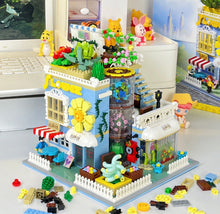 Load image into Gallery viewer, 2091pcs ZHEGAO mini Blocks Kids Building Toys DIY Bricks Flower House Puzzle Girls Women Holiday Gift Home Decor DZ6120