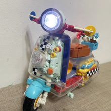 Load image into Gallery viewer, JAKI Blocks Kids Building Toys DIY Bricks Motorbike Vespa Model Puzzle Home Decor Girls Presents Women Gift 8325