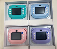 Load image into Gallery viewer, Children Digital Camera Instant Print for Kids Thermal Print Camera Photo Printing Camera Video Toys +32G Memory Card