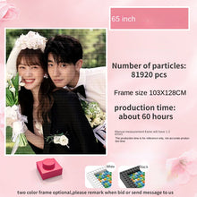 Load image into Gallery viewer, Pixel Art Custom Photo Personal Portrait Pets Kids Mosaic Painting Building Blocks Diamond Facile Unique Gift Ideas for Birthday