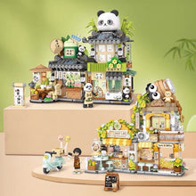 Load image into Gallery viewer, LOZ mini Blocks Kids Building Bricks Boys Toys Puzzle Girls Gift Panda Tea Shop Coffee Bar 1382 1383