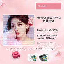 Load image into Gallery viewer, Pixel Art Custom Photo Personal Portrait Pets Kids Mosaic Painting Building Blocks Diamond Facile Unique Gift Ideas for Birthday