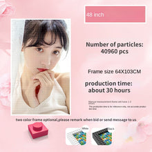 Load image into Gallery viewer, Pixel Art Custom Photo Personal Portrait Pets Kids Mosaic Painting Building Blocks Diamond Facile Unique Gift Ideas for Birthday