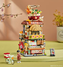 Load image into Gallery viewer, LOZ mini Blocks Kids Building Bricks Boys Toys Puzzle Girls Gift Chinese Snack Bar Lemon Tea Shop Luosifen Store 1294 1295