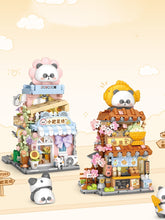 Load image into Gallery viewer, LOZ mini Blocks Kids Building Toys Puzzle Panda House Bricks Foldable Street View Girls Gift Home Decor 7201 7202
