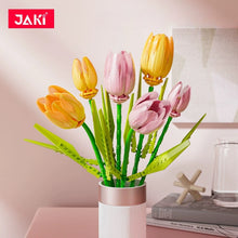 Load image into Gallery viewer, JAKI Blocks Kids Building Toys DIY Bricks Girls Flowers Puzzle Gradient Tulip Home Decor Women Gift 29311 29312 29315 29316