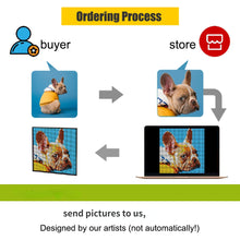 Load image into Gallery viewer, Pixel Art Custom Photo Personal Portrait Pets Kids Mosaic Painting Building Blocks Diamond Facile Unique Gift Ideas for Birthday