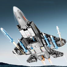Load image into Gallery viewer, Sembo Block Kids Building Toys Boys Bricks Puzzle Men Gift Chinese Fighter Plane J-35 Model Home Decor 202244