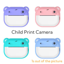 Load image into Gallery viewer, Children Digital Camera Instant Print for Kids Thermal Print Camera Photo Printing Camera Video Toys +32G Memory Card