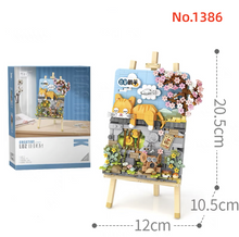 Load image into Gallery viewer, LOZ mini Blocks Kids Building Toys Drawing Painting Girls Gift Boy Cat Bricks Puzzle Home Decor 1386 1387