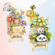 Load image into Gallery viewer, LOZ mini Blocks Kids Building Toys Drawing Painting Girls Gift Panda Bricks Puzzle With Lighting Home Decor 1301 1302