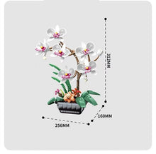 Load image into Gallery viewer, JAKI Blocks Kids Building Toys DIY Bricks Girls Flowers Potted Plant Puzzle Butterfly Orchid Home Decor Womens Gift JK2901 29011 29012