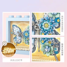 Load image into Gallery viewer, LOZ mini Blocks Kids Building Toys DIY Bricks Butterfly with Lighting Decorative Painting Puzzle Girls Women Gift Home Decor 1960 1961