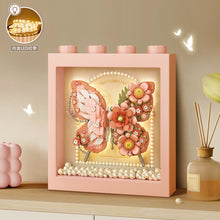 Load image into Gallery viewer, LOZ mini Blocks Kids Building Toys DIY Bricks Butterfly with Lighting Decorative Painting Puzzle Girls Women Gift Home Decor 1960 1961