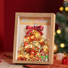 Load image into Gallery viewer, LOZ mini Blocks Kids Building Toys Christmas Photo Frame Holiday Gifts Decorative Painting Bricks Puzzle With Lighting Christmas Tree Home Decor 1962 1963