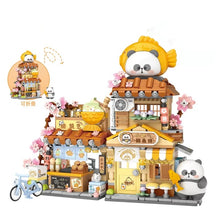 Load image into Gallery viewer, LOZ mini Blocks Kids Building Toys Puzzle Panda House Bricks Foldable Street View Girls Gift Home Decor 7201 7202