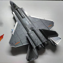 Load image into Gallery viewer, Sembo Block Kids Building Toys Boys Bricks Puzzle Men Gift Chinese Fighter Plane J-35 Model Home Decor 202244