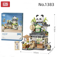 Load image into Gallery viewer, LOZ mini Blocks Kids Building Bricks Boys Toys Puzzle Girls Gift Panda Tea Shop Coffee Bar 1382 1383