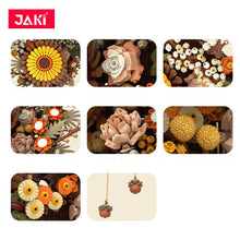 Load image into Gallery viewer, JAKI Blocks Kids Building Toys DIY Bricks Art Wall Flowers Puzzle Girls Women Gift Holiday Birthday Home Decor 2511