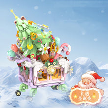 Load image into Gallery viewer, Panlos Blocks Kids Building Bricks Toys Puzzle Girls Christmas Tree Shopping Cart Girls Boys Gift with Lighting 601014