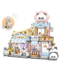 Load image into Gallery viewer, LOZ mini Blocks Kids Building Toys Puzzle Panda House Bricks Foldable Street View Girls Gift Home Decor 7201 7202