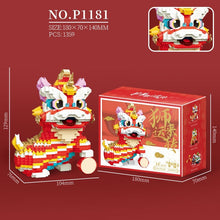 Load image into Gallery viewer, YG Mini Blocks Kids Building Toys New Year Gift Puzzle Chinese Style Dancing Lion Home Decor P1181 1182 1183 1188