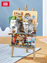 Load image into Gallery viewer, LOZ mini Blocks Kids Building Toys Drawing Painting Girls Gift Boy Cat Bricks Puzzle Home Decor 1386 1387
