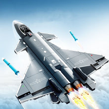 Load image into Gallery viewer, Sembo Block Kids Building Toys Boys Bricks Puzzle Men Gift Chinese Fighter Plane J-20 Model Home Decor 202241