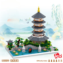 Load image into Gallery viewer, 3976pcs ZHEGAO mini Blocks Kids Building Bricks Toys Adult Puzzle Chinese Architecture Hangzhou West Lake Home Decor 8270