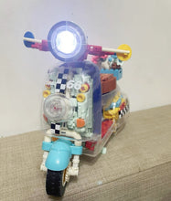 Load image into Gallery viewer, JAKI Blocks Kids Building Toys DIY Bricks Motorbike Vespa Model Puzzle Home Decor Girls Presents Women Gift 8325