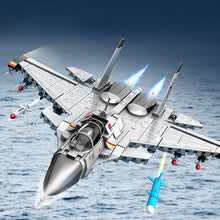 Load image into Gallery viewer, Sembo Block Kids Building Toys Boys Bricks Puzzle Men Gift Chinese Fighter Plane J-15 Model Home Decor 202248