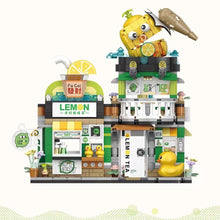 Load image into Gallery viewer, LOZ mini Blocks Kids Building Bricks Boys Toys Puzzle Girls Gift Chinese Snack Bar Lemon Tea Shop Luosifen Store 1294 1295